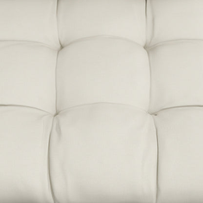 Outdoor Garden Seat Cushion with Backrest, Cream White