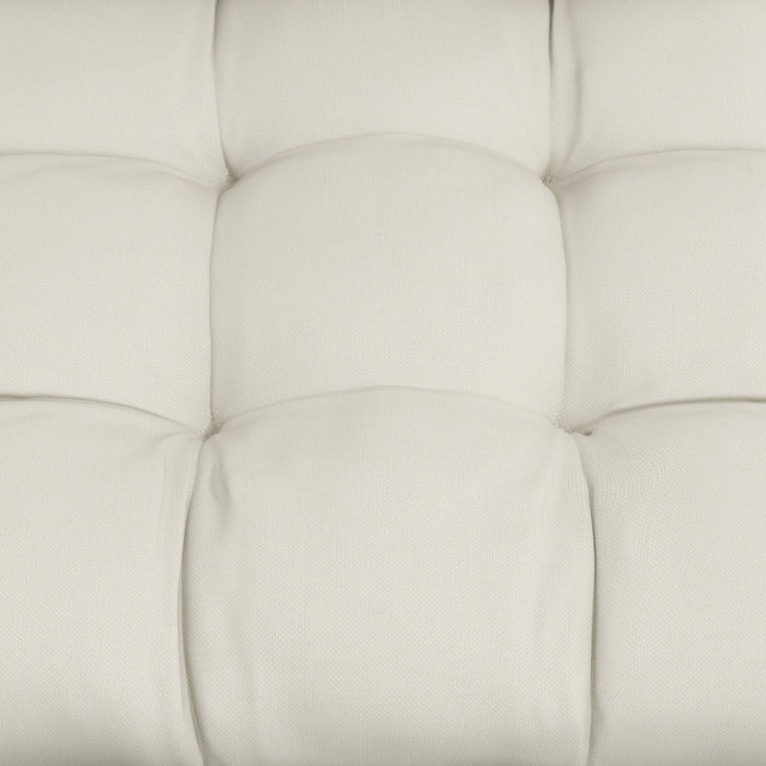 Outdoor Garden Seat Cushion with Backrest, Cream White