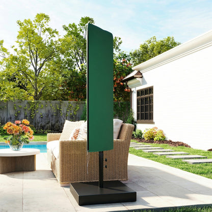 Garden Parasol Cover for 2-4m Umbrella Protector, Dark Green