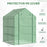 Lean to Greenhouses with Shelves Polytunnel Steeple Green house Grow House Removable Cover 143x138x190cm, Green