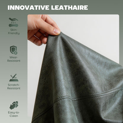 Bar Stools Set of 2, Modern Swivel Barstools for Dining Room, Green