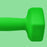 Set of 2 Hexagonal Dumbbells Weights Pair, 2 x 5kg, Green