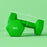 Set of 2 Hexagonal Dumbbells Weights Pair, 2 x 5kg, Green