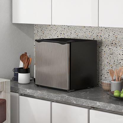 35L Tabletop Freezer with Adjustable Temperature Wire Shelf Silver