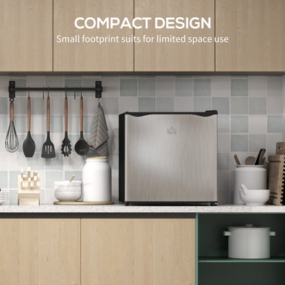 35L Tabletop Freezer with Adjustable Temperature Wire Shelf Silver