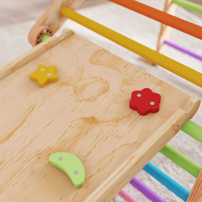 9 in 1 Climbing Frame with Ramp, Slide, Arch, Ladder, Blackboard