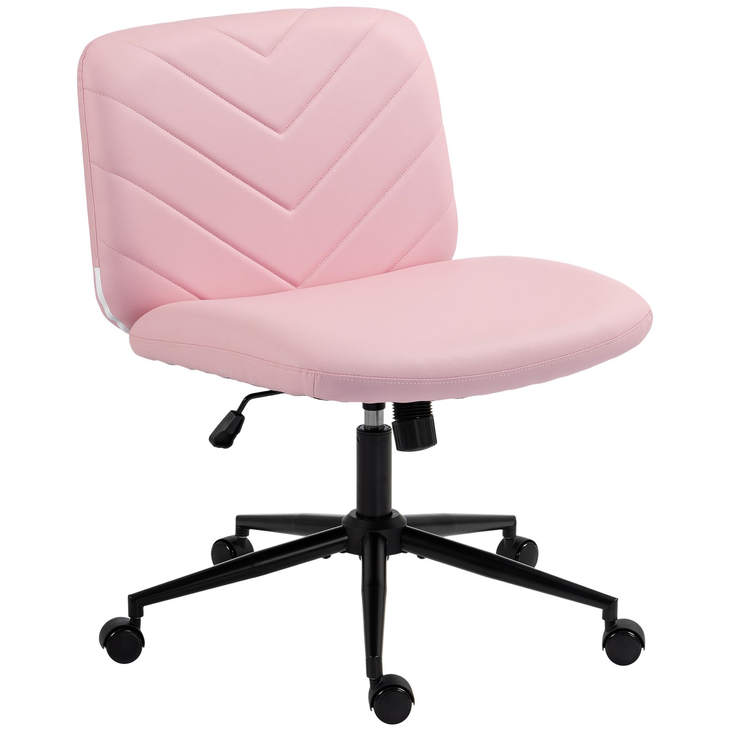 Criss Cross Legged Office Chair Height Adjustable Pink
