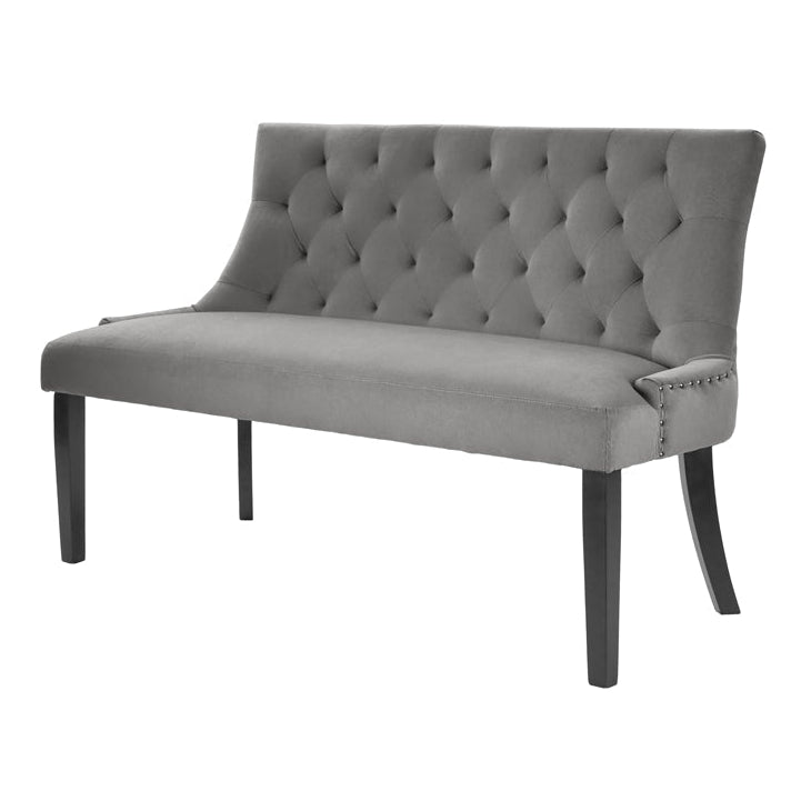 Torino Bench – Smoke – Black Legs