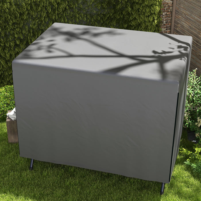 Patio Swing Chair Bench Cover Outdoor Garden Furniture Rain Protection Cover Protector Waterproof Anti-UV Grey 215L x 155W x 150Hcm