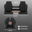 4-in-1 Adjustable Dumbbells Weights Set, 7KG 13KG 18KG 24KG