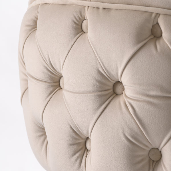 Sophia Counter stool - Chalk - Brass caps