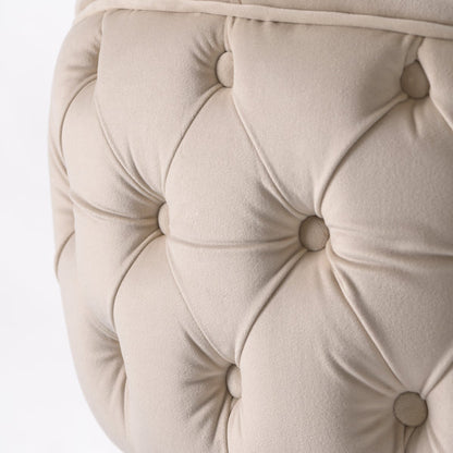 Sophia Counter stool - Chalk - Brass caps