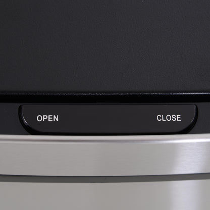 72L Stainless Steel Sensor Bin With 3 Compartments For Both Wet/Dry Waste