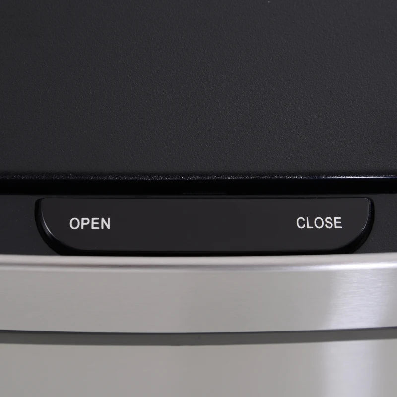 72L Stainless Steel Sensor Bin With 3 Compartments For Both Wet/Dry Waste