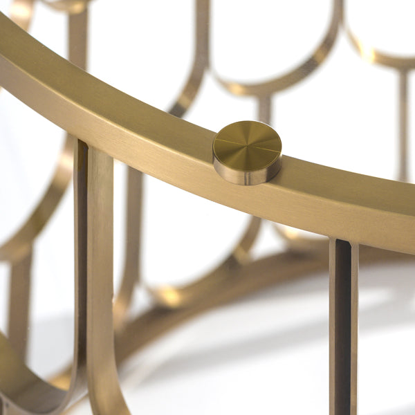Pino 6-8 Seat Brass Dining Table