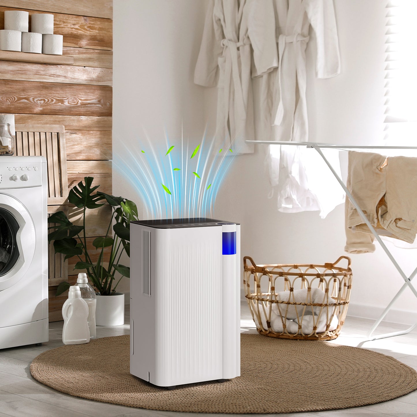 12L Dehumidifier with Filter, Auto Defrost, Children Lock, for Home