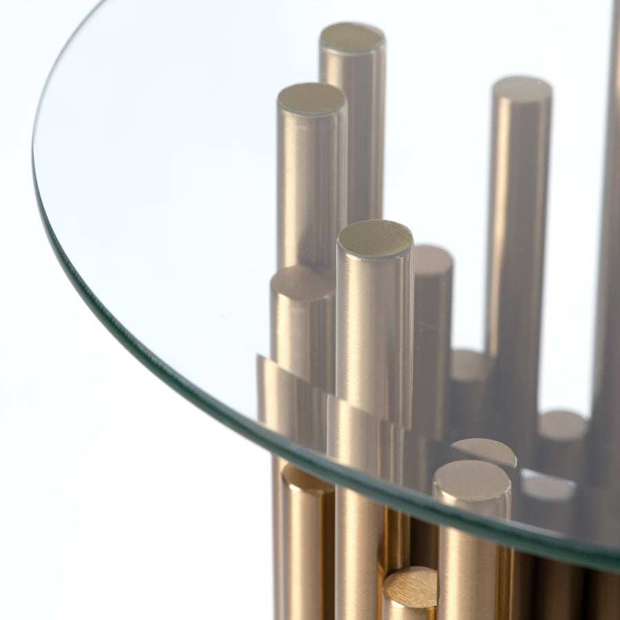 Rubell Brass Side Table