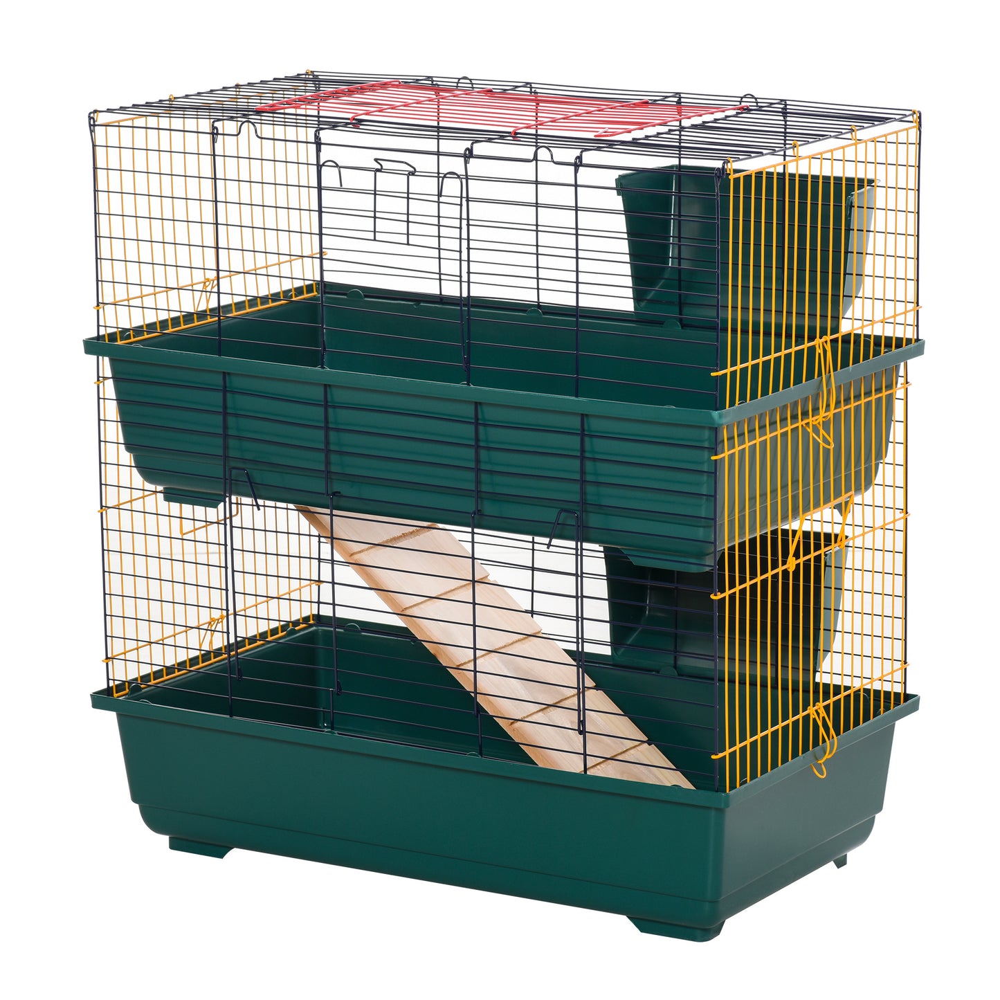 Small Animal Cage Habitat w/ Accessories 2-Story Large Pet Play House