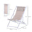 Set of 2 Folding Garden Beach Deck Chairs Deckchairs Seaside Folding Garden Patio Lounger, White