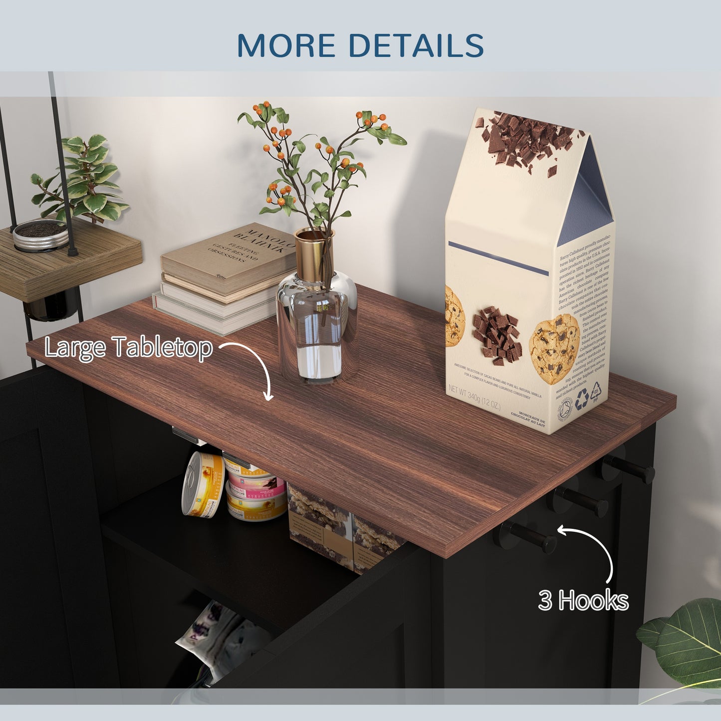 Dog Feeding Station with Storage, Pet Feeding Station with Dog Bowls