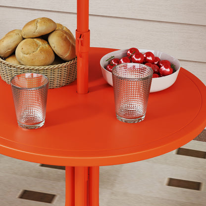 Children Table and Chair Set, Kids Patio Set with Umbrella