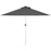 LED Patio Umbrella, Lighted Deck Umbrella with 4 Lighting Modes, Solar & USB Charging, Charcoal Grey