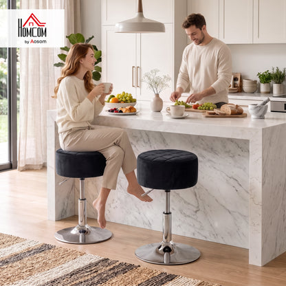 Bar Stool Adjustable Swivel 1 Piece, Black