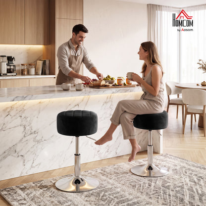 Bar Stool Adjustable Swivel 1 Piece, Black
