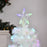 4FT Prelit Artificial Christmas Tree Fiber Optic Xmas Decoration, White