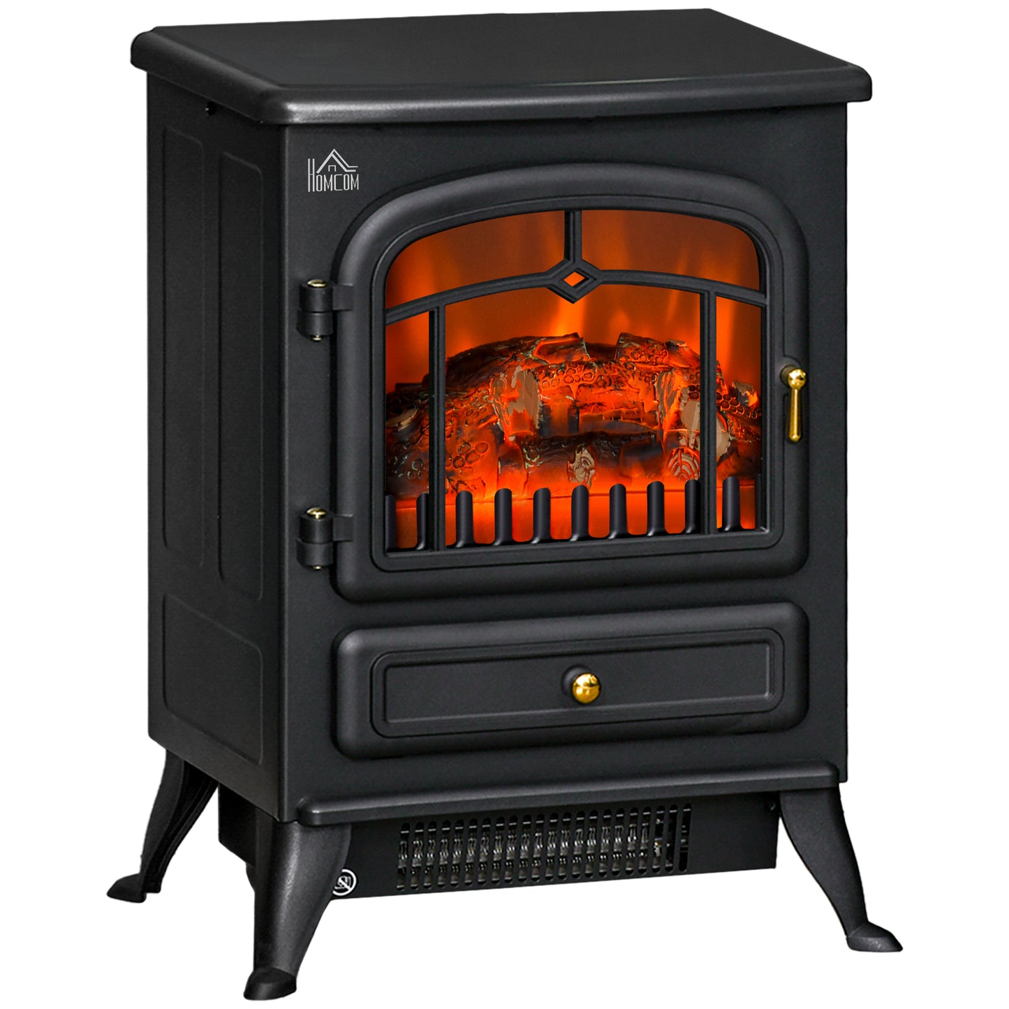Fireplace Stove Heater Log Burning Flame Electric 1000/2000W Living Room