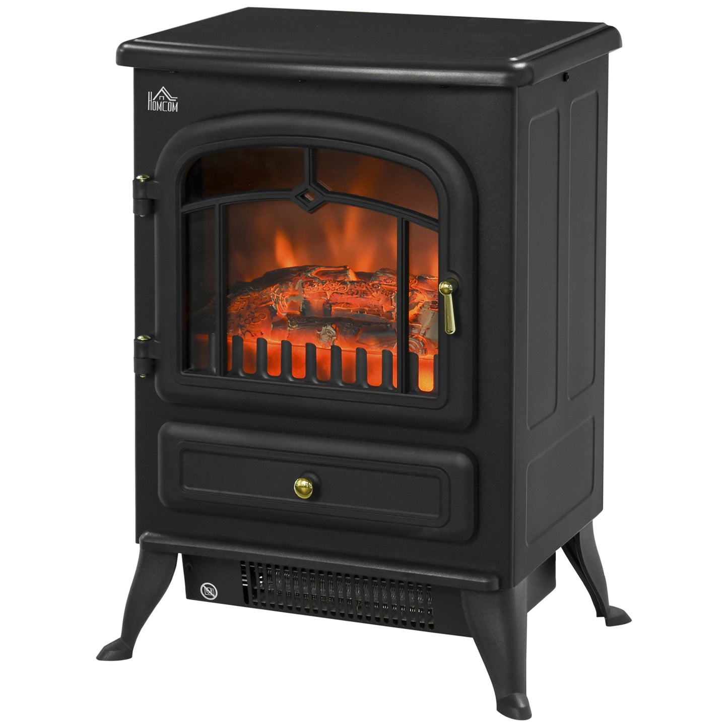 Fireplace Stove Heater Log Burning Flame Electric 1000/2000W Living Room
