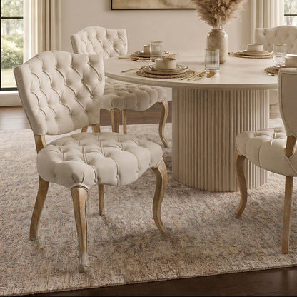 Francois Limed Oak French Chair