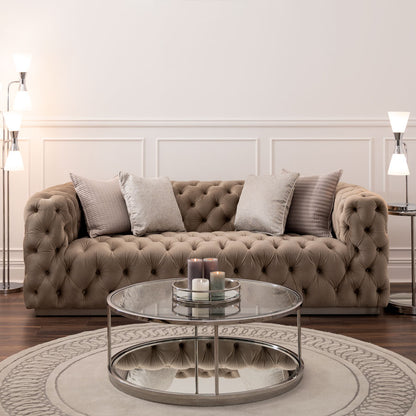 Frankfurt Three Seat Sofa – Taupe