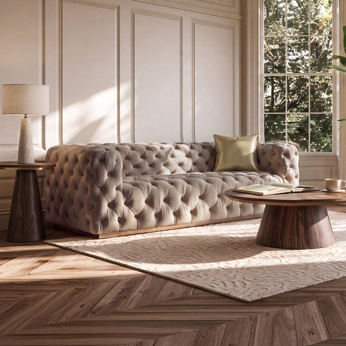 Frankfurt Three Seat Sofa – Taupe