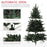 6ft Artificial Spurce Christmas Tree with 1696 Branches