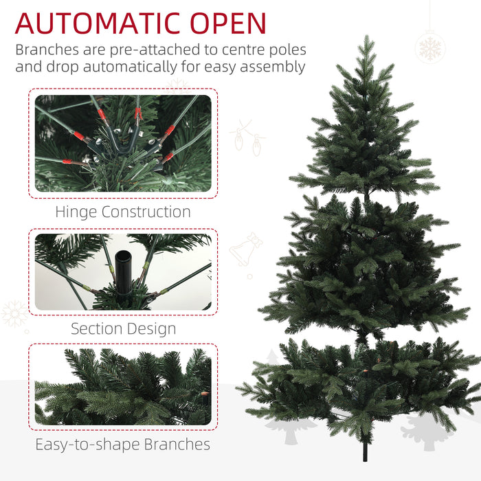 6ft Artificial Spurce Christmas Tree with 1696 Branches