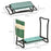 Foldable Steel Frame Garden Kneeler Seat w/ Foam Bag Tool Bag Pouch Outdoor Garden Stable Sturdy Assistance Versatile Use