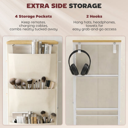 Fabric Chest of Drawers, 8 Drawer Dresser for Bedroom, Beige