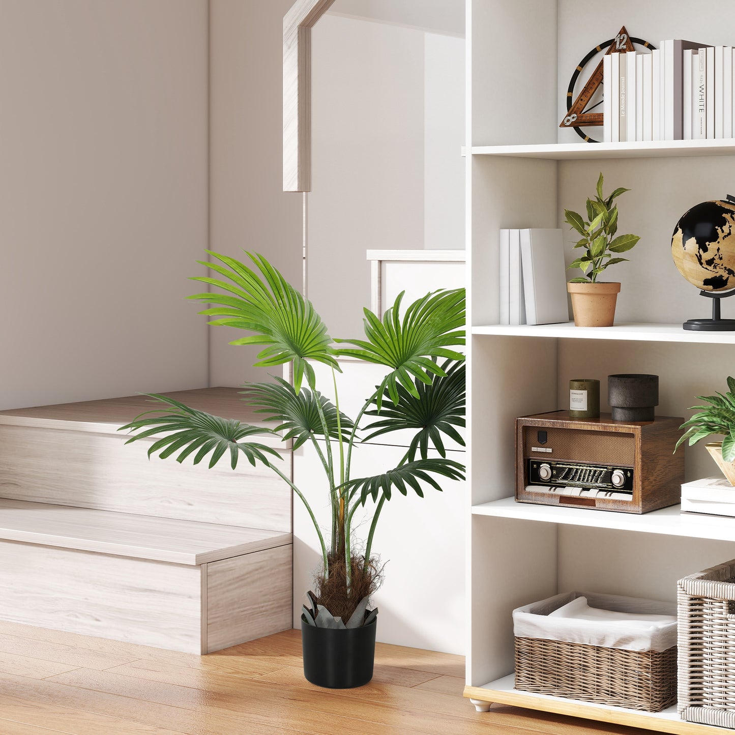 Artificial Plant with PEVA Leaves and Coconut Coir for Home Office