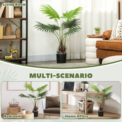 Artificial Plant with PEVA Leaves and Coconut Coir for Home Office