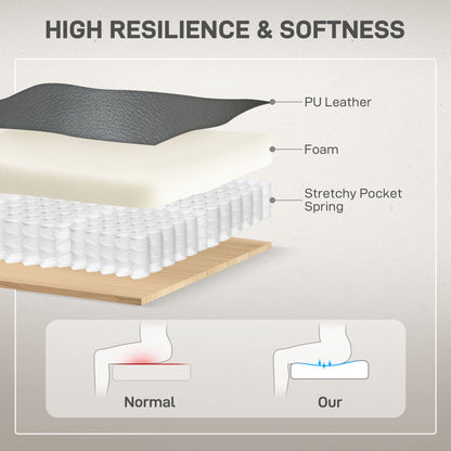 Overstuffed Riser and Reclining Chair with USB Ports, Remote, Grey