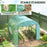 3 x 3 x 2m Polytunnel Greenhouse with Doors and Mesh Windows