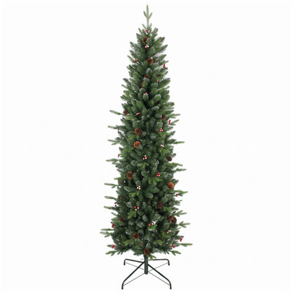 Slim Gracious Pine Xmas Tree with 904 Branch Tips, Green
