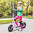 Teen Push Scooter Kids Children Stunt Scooter Bike Bicycle Ride On 12" EVA Tyres, Pink