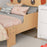 ZONEKIZ Kids Bed for 3-6 Years Old, Puppy-Themed Design, 143 x 74 x 58 cm, Yellow