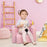 2 In 1 Toddler Sofa Chair, 48 x 44 x 41 cm, for Game Relax Playroom, Pink