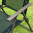 6 PCs Garden Patio Furniture Set Bistro Set Texteline Folding Chairs +Table +Parasol (Black)