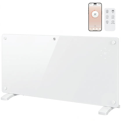 2000W Electric Space Heater Radiator Wifi Smart App, White