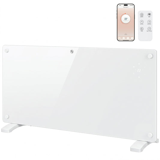 2000W Electric Space Heater Radiator Wifi Smart App, White