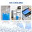 32" Mobile Air Cooler, Evaporative Anion Ice Cooling Fan Water Conditioner Humidifier Unit w/3 Modes, Remote Controller, Timer for Home Bedroom